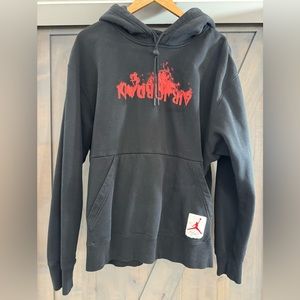 Men’s Air Jordan black and red hooded sweatshirt